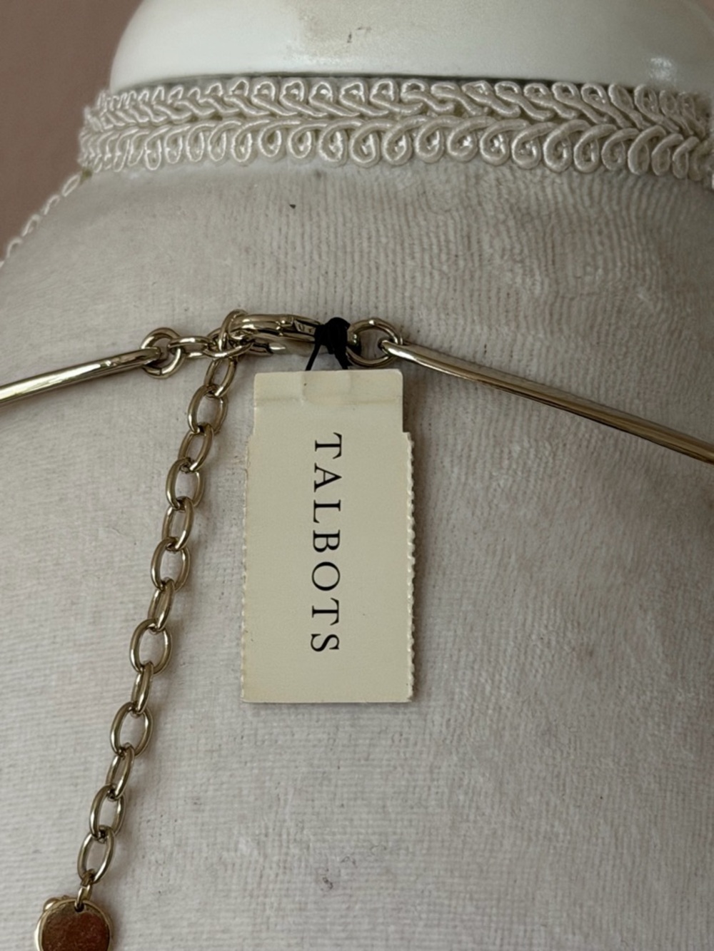 NWT Talbots Gold-Tone Multi-Strand Beaded Statement Necklace - Picture 5 of 6